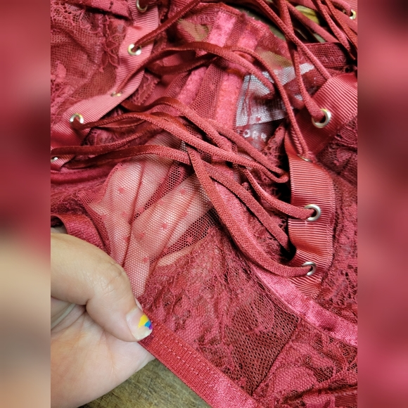 Torrid lace up longline underwire bralette - Picture 3 of 10